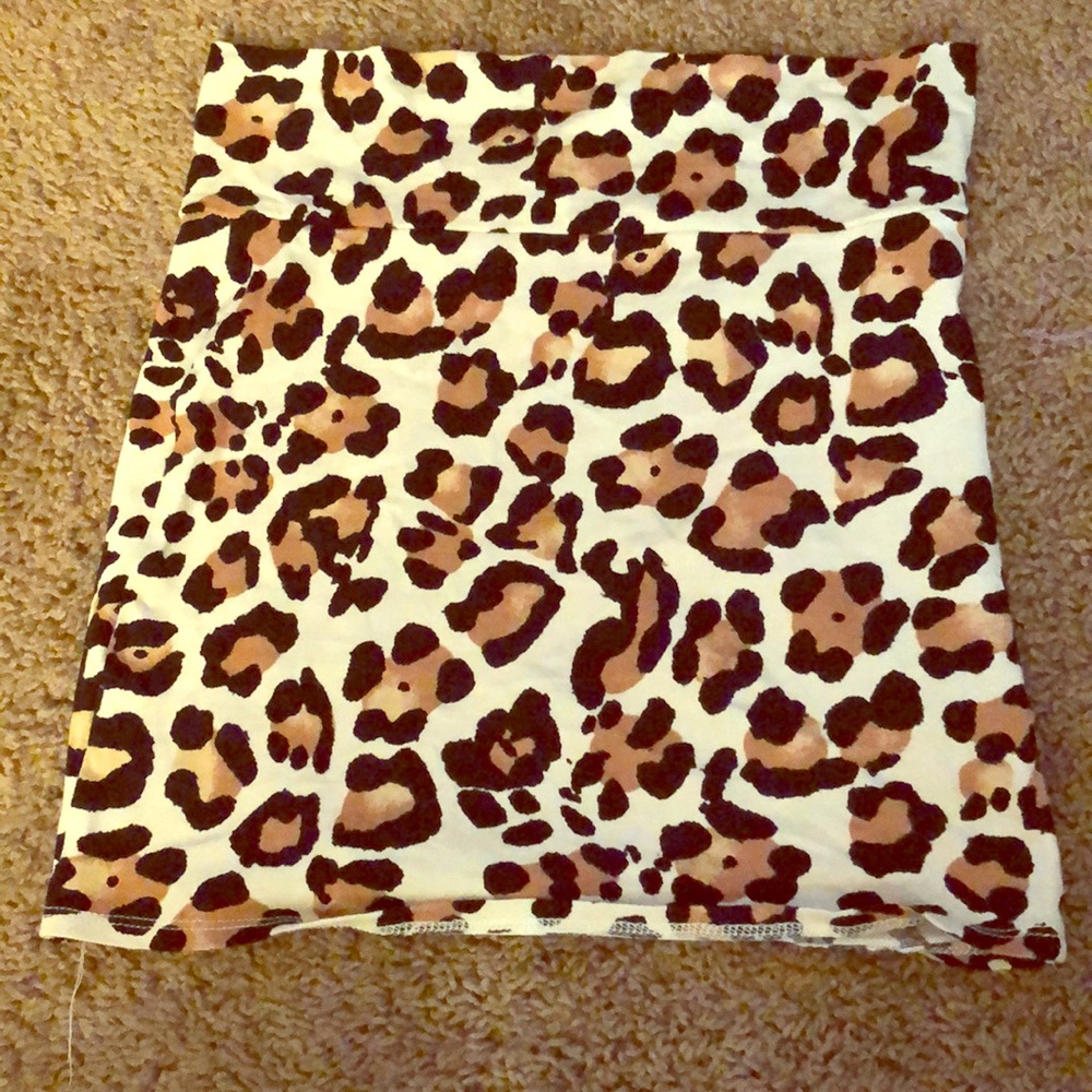 Leopard Print Skirt